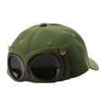 thumbnail image 4 of Gafas de sol Gorra de béisbol Máscara de hip hop Sombrero de playa de moda Accesorios para fotos Béisbol Verde, 4 of 9
