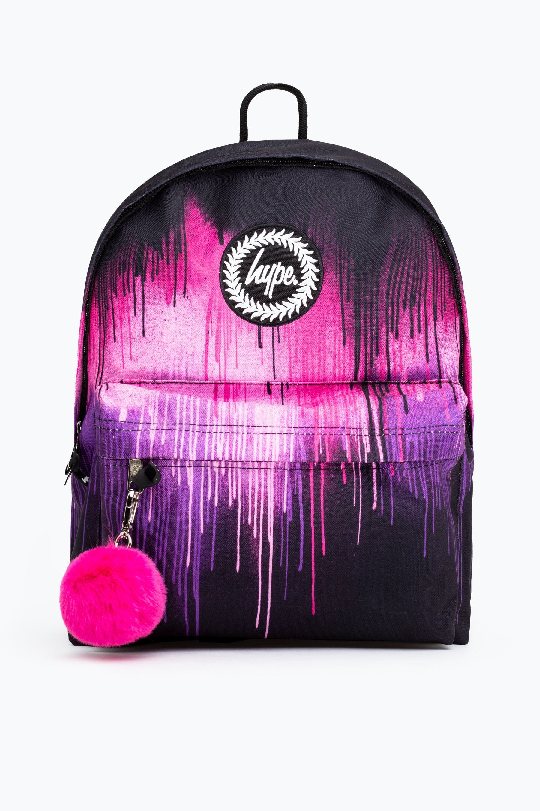 pink drip backpack