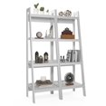 thumbnail image 5 of Ameriwood Home Hayes 4 Shelf Ladder Bookcase Bundle, White, 5 of 9