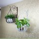 thumbnail image 5 of Cesta de flores de hierro montada en la pared moderna de estilo europeo, decoración de pared, cesta colgante, estante de flores, estante colgante de Metal para flores, 5 of 6