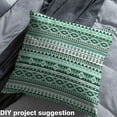 thumbnail image 2 of Castle Fairy Tribal Aztec Fabric by the Yard 1 Yard,Green White Home Decor Fabric by the Yard,Bohemian Theme Room Decor Fabric by the Yard,Breathable Exotic Style Home Decor, 2 of 6