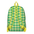 thumbnail image 2 of Retro Plaid and Checkered Backpack, Geometric Fusion Pattern School Bag with Buffalo Plaid Aesthetic for Teens, 2 of 3