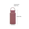 thumbnail image 2 of Bewildely Frasco de vacío Botella de agua Botellas termo Tamaño compacto Equipo de camping de acero inoxidable Suministros al aire libre Cocina y Comedor Negro 650ml, 2 of 6