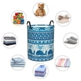 thumbnail image 6 of Kll Sea Underwater Animals Waterproof Foldable Laundry Hamper Bucket With Handles For Storage Bin,Kids Room,Home Organizer (Small), 6 of 8