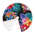 thumbnail image 3 of Kll Tropical Palm Leaves Christmas Tree Skirt 30",Party Decorations Farmhouse For Christmas Decorations Holiday Party, 3 of 8