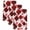 Dark Red, variant on Red Geometric Moroccan Kitchen Towels Set of 3, Abstract Art Red Ombre Modern Absorbent Dish Towels for Kitchen, Microfiber Hand Towel, Quick Drying Tea Towel for Cleaning Decorative Dishcloths