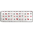 thumbnail image 5 of Dreamtimes Doodle Paw Hearts Hallway Runner Rug 2'x6' Kitchen Rug with Rubber Backing Childish Love Valentines Non Slip Entryway Rug Runner Washable Soft Area Rug for Hallway Bedroom Kitchen Decor, 5 of 6