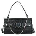 thumbnail image 2 of Btafrte Bolso Mano PU para Mujer Bolso Bandolera Con Cadena Amor (negro), 2 of 9