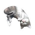 thumbnail image 6 of WHAMVOX 1Pcs Cute Figurine Grey Lying Down Cat Shape Plastic For Home And Office Decoration, 6 of 7