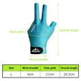 thumbnail image 4 of Guantes Billar Tres Dedos Elásticos para Mano Izquierda (Lago L) Azul, 4 of 5
