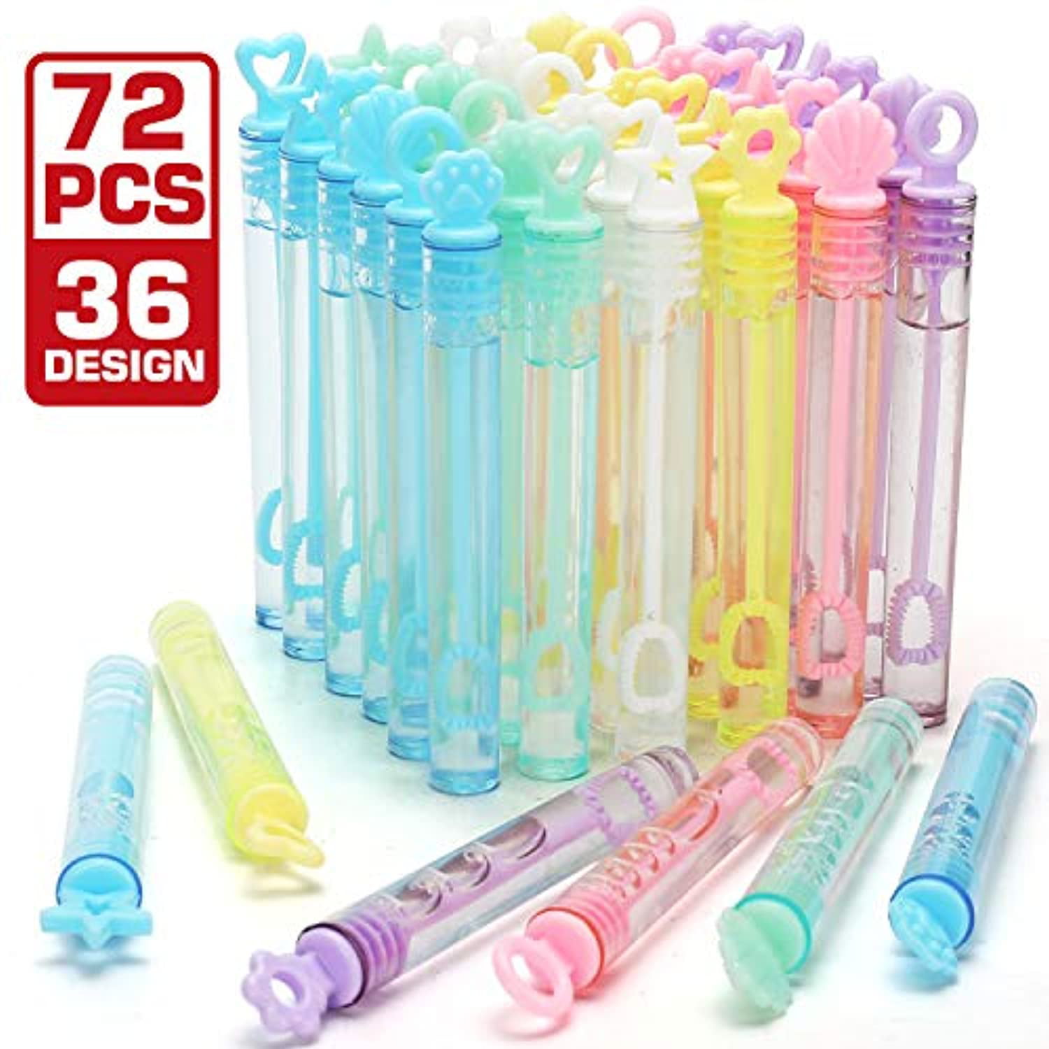 Bubble Maker Toys for Kids,Outdoor Gifts for Girls & Boys Goodie Bags Wedding Carnival Prizes Halloween 66 Pieces Mini Bubble Wands,Bubble Party Favors Assortment Toys for Kids,Themed Birthday