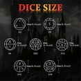 thumbnail image 3 of Metal Dice, 7 PCS Heavy Solid Metallic Dragon Dice Set for Dungeons and Dragon Tabletop Game B, 3 of 5