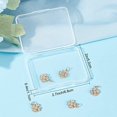 thumbnail image 3 of 6Pcs Four Leaf Clover Charms 18K Gold Plated Brass Good Luck Pendant Cubic Zirconia St. Patrick's Day Shamrock Charm, 3 of 9