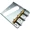 Chrome, variant on AxLabs Tele-Style Steel Plate Bridge with Vintage Saddles Nickel