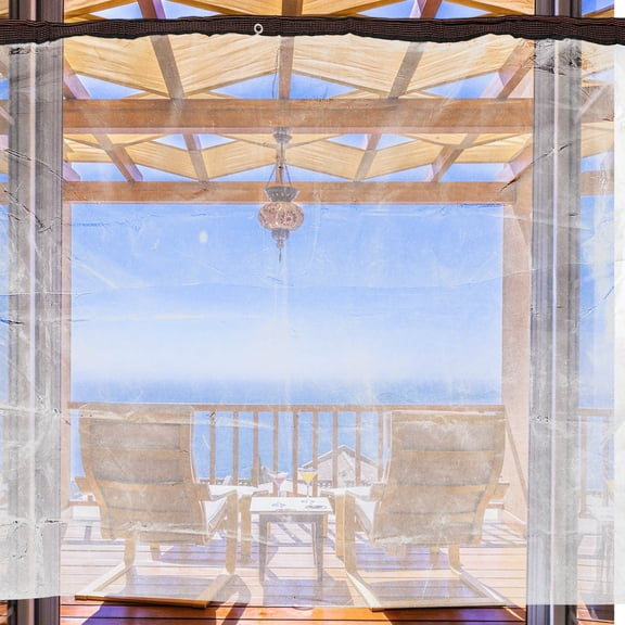 ELAYARD Transparent Tarpaulin Curtains for Outdoor Use with Thermal Insulation and Light Transmission