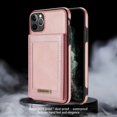 thumbnail image 7 of TECH CIRCLE for iPhone 11 Pro 5.8" Case,Luxury Synthetic Leather Back Shell Cover Phone Case with Card Holder Kickatand Compartment for iPhone 11 Pro, Rosegold, 7 of 7