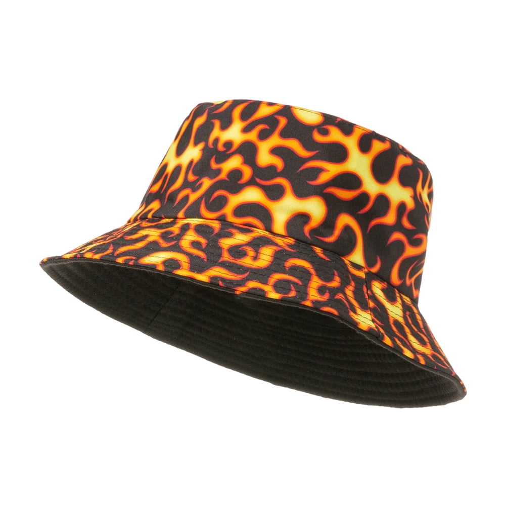 luokeji Lip Print Cotton Bucket Hat 