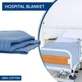 Linteum Textile, Hospital Thermal Blanket, 100 Cotton, Soft, Cozy
