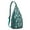 Blue-green-10, variant on Alpaca Sling Backpack - Whimsical Llama & Floral Print Design, Water-Resistant Crossbody Bag for Students & Outdoor Adventures