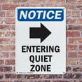 thumbnail image 4 of (2 Pack) Entering Quiet Zone OSHA Notice Sign 18 Inch X 24 Inch Indoor / Outdoor Rust-Free Aluminum Metal Signs for Workplace, Workshop, and Construction Site, Made in the USA, 4 of 8
