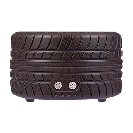 

GiliGiliso Clearance Tire Wood Grain Aroma Diffuser Colorful Light Purifier Silent Humidifier