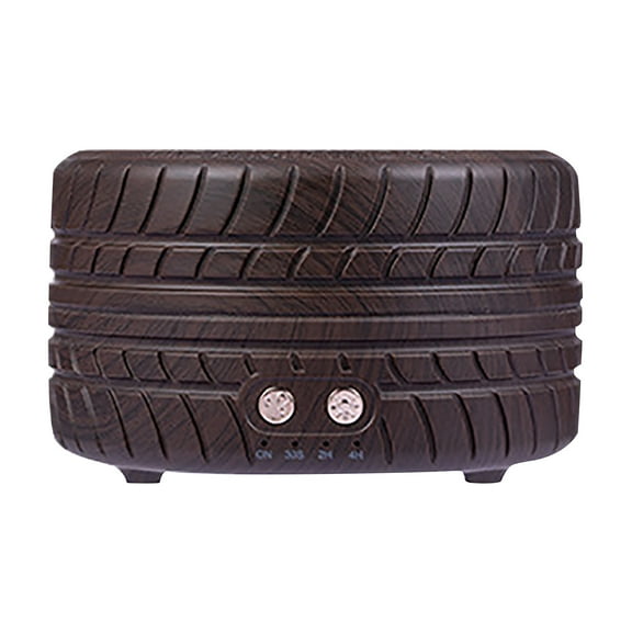 Oggfader Humidifiers for Bedroom Tire Wood Grain Aroma Diffuser Colorful Light Purifier Silent Humidifier Brown