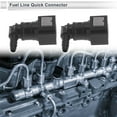 thumbnail image 3 of Unique Bargains 5/32" Fuel Line Quick Connector ID Hose for 1/4" SAE Male Connector Female to Barb 90 Degree Quick Adapter Seal Fittings Plastic Gray 2 Pcs, 3 of 6