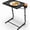 Black, variant on Favory Adjustable TV Tray Table - 6 Height & 3 Tilt Angle Settings | Multifunctional Foldable Tray Table for Eating Laptop Dinner or Bed Use | Easy to Assemble & Store | Portable Desk-Black