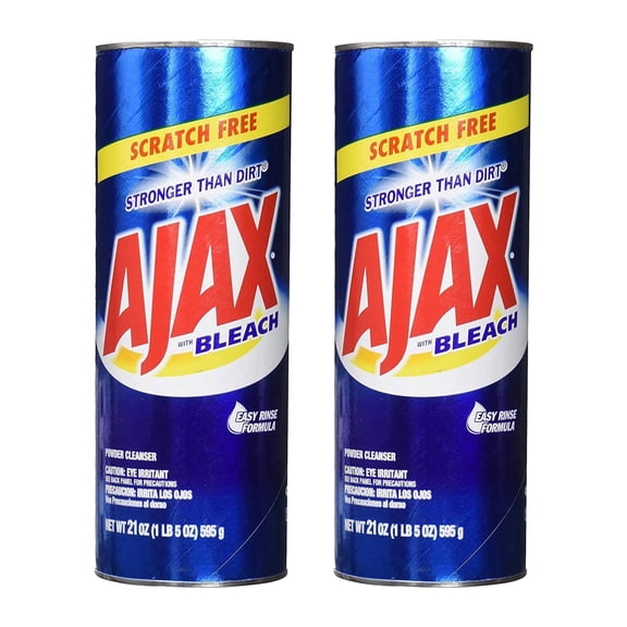 Ajax Powder Cleanser with Bleach Multi-Purpose Cleaner, 21 oz (Pack of 2)