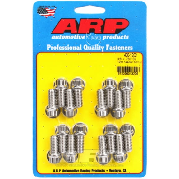 ARP Header Bolt Kit 3/8 x .750 | Stainless Steel 12pt