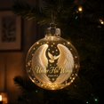 thumbnail image 6 of Light Up Transparent Christmas Ornament Ball,Angel Feathers Design Hanging Bauble With Built-in LED Lights,Christmas Tree Mantel Window Decor,B, 6 of 7