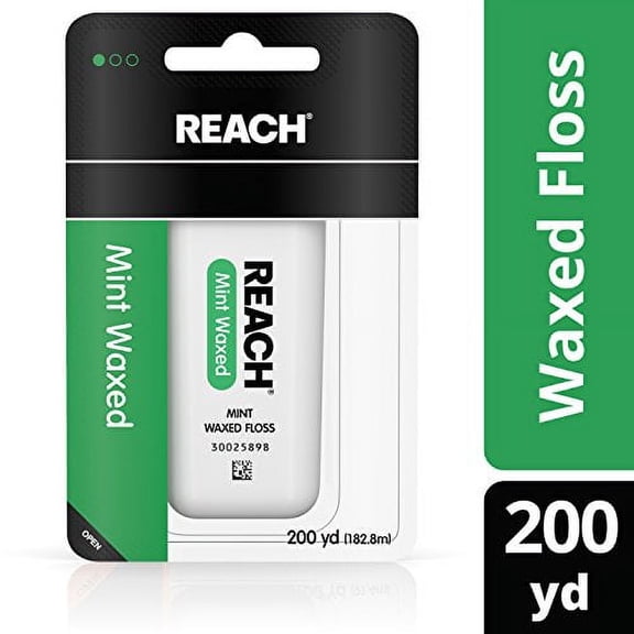Reach Mint Waxed Floss, 200 Yards, Pack of 5