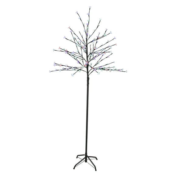 Northlight LED Lighted Artificial Cherry Blossom Tree - 6' - Color Changing Lights