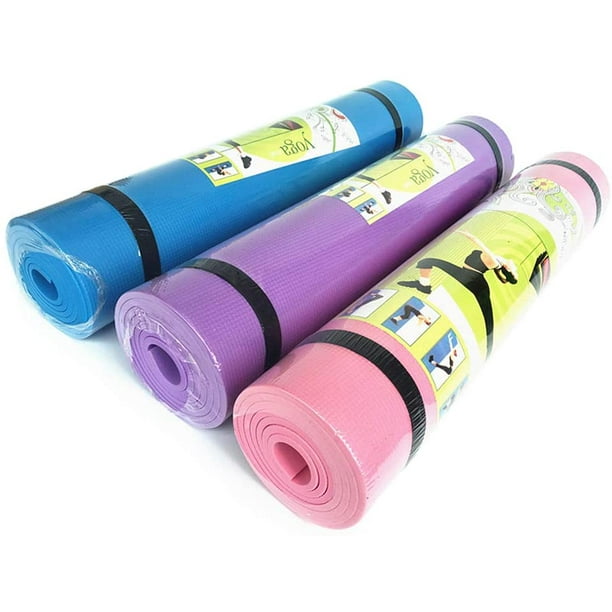 Sports Accessories :: Gym & Fitness :: 68 X 24 Inches Yoga Mat Fitness Pad  6mm Thick EVA Foam Non-Slip Exercise Fitness Mat