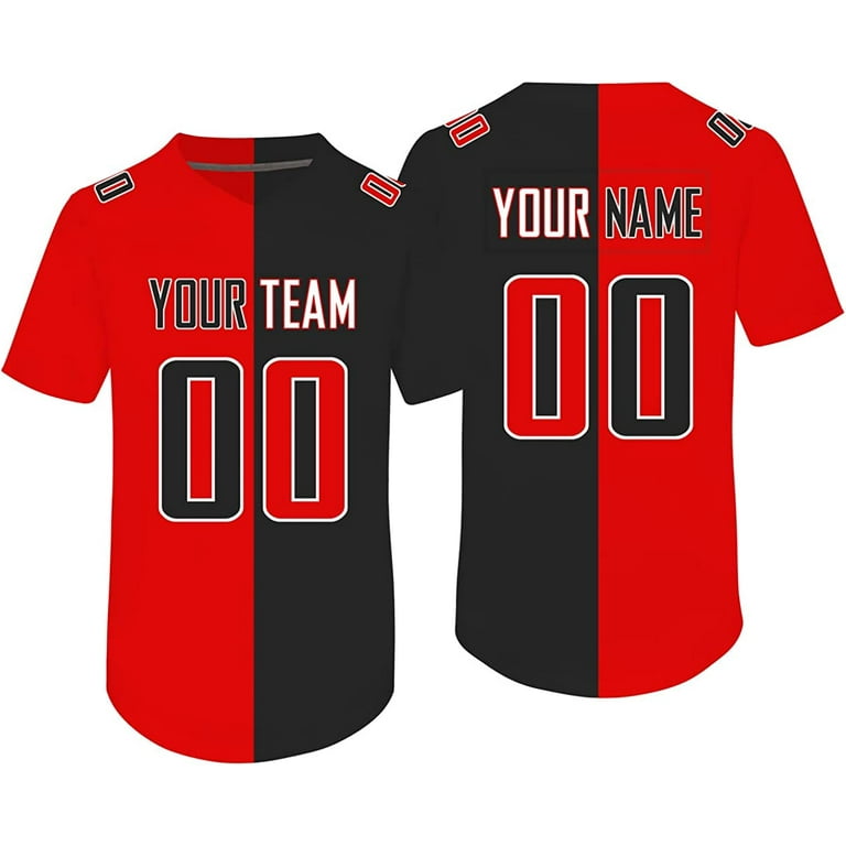 : Custom Split Half Color Jersey Personalized Design