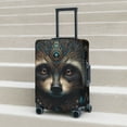 thumbnail image 6 of Fuzoiu Tribal Style Raccoon Print Suitcase Cover,Washable Luggage Covers for Suitcase,Elastic Luggage Protector Cover,Scratch Resistant Travel Suitcase Covers-Large, 6 of 7