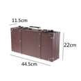 thumbnail image 4 of Leatner Suitcase Old Style Decorative Travel Home Decor Packaging brown, 4 of 10