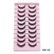 thumbnail image 2 of 10 Pairs Artifical Lashes Hand-made Natural Long Thick Fluffy Fake Eyelashes, 2 of 5