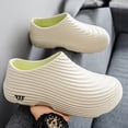 thumbnail image 4 of Dakaela Work Shoes for Men Women Comfortable Non Slip Clogs Rubber Sole Waterproof Kitchen Chef Shoes for Restaurant Nursing Size 7-11 Beige, 4 of 6
