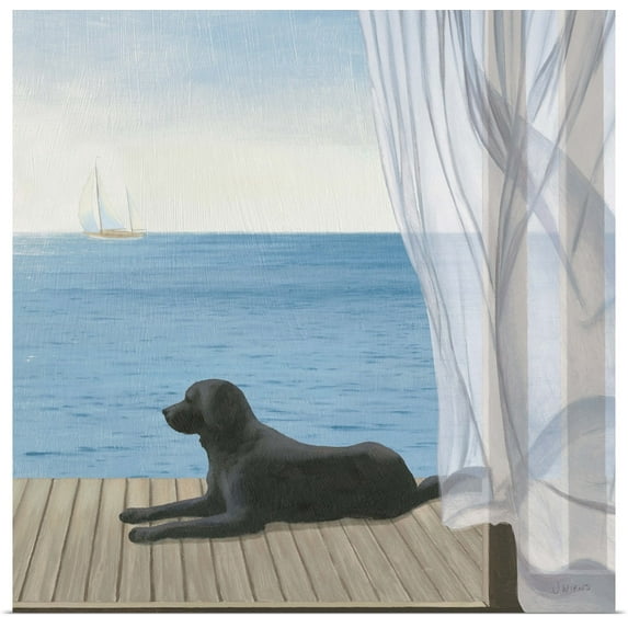 Great BIG Canvas | Rolled James Wiens Poster Print entitled Blue Breeze III