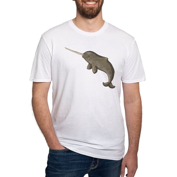 CafePress - Narwhal T Shirt - Fitted T-Shirt, Vintage Fit Soft Cotton Tee