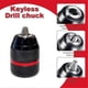 thumbnail image 3 of Keyless Drill Chuck for Milwaukee, 1/2-20UNF Mount, 1.5-13mm Self-Tighten, with SDS-Plus & Hex Shank Edition 0627, 3 of 5