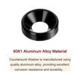 thumbnail image 4 of Unique Bargains Lot de 30 Rondelles à Encastrer M5 en Alliage d'Aluminium Anodisé pour Finition, Noir, 4 of 4