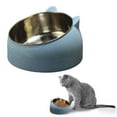 thumbnail image 2 of Goowood Elevated Dog Bowls Tilted Pet Bowl 15cm Height Stainless Steel Raised Feeder Anti Slip Protective Ergonomic Cute Design for Cats Dogs, 2 of 9