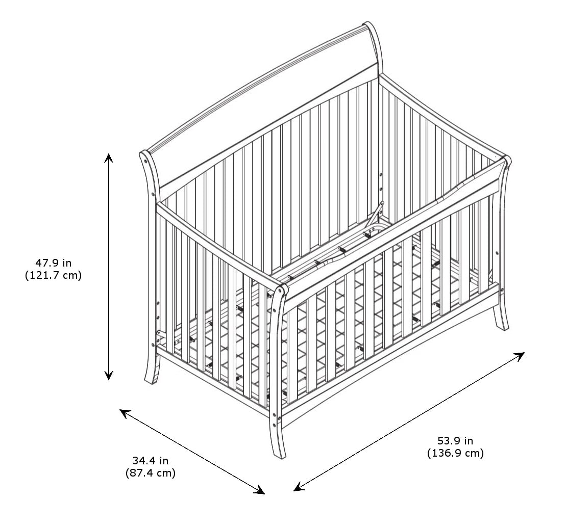 graco lennon 4 in 1 convertible crib espresso