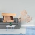 thumbnail image 2 of Estante Flotante De Pared Con Cajón Y Compartimento, Hojas De Palma De Madera, Decoración De Pared, Estante De Almacenamiento Creativo Para El Hogar, Dormitorio, Apartamento, Oficina, Arte De, 2 of 8
