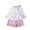Pink, variant on Mercatoo Toddler Baby Girls Summer Clothes Outfits Mesh Ruffle Camisole Tops and Ribbed Casual Shorts Girls Clothing