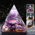 thumbnail image 1 of KIT de Guérison Pyramid avec Quartz Clair Rose Améthyste Gobelet Protection EMF Cristal, 1 of 10