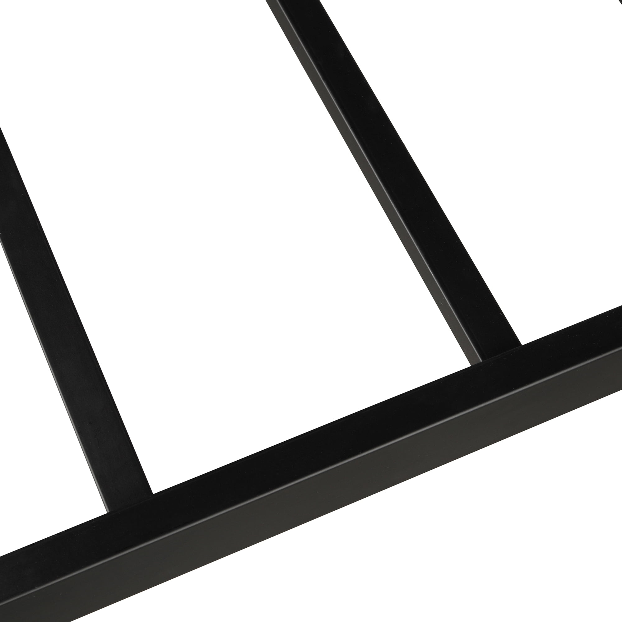 Kepooman Modern Queen Size Metal Bed Frame with Wood Decoration, Platform Bed with Headboard and Footboard, Black Kepooman Modern Queen Size Metal Bed Frame with Wood Decoration, Platform Bed with Headboard and Footboard, Black