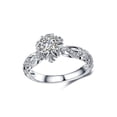 thumbnail image 1 of Sonducket Exquisito anillo ahuecado, elegante anillo de racimo de diamantes, accesorios de joyería de boda de compromiso, anillos apilables, joyería para Ropa, zapatos y accesorios Miscelánea No.2 Sonducket AP006769-02, 1 of 6